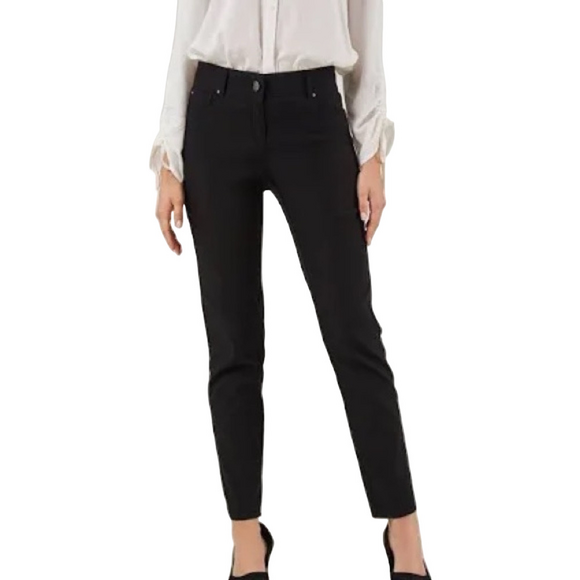 89th + Madison Black Straight Leg Trousers Size 10 - Picture 1 of 13